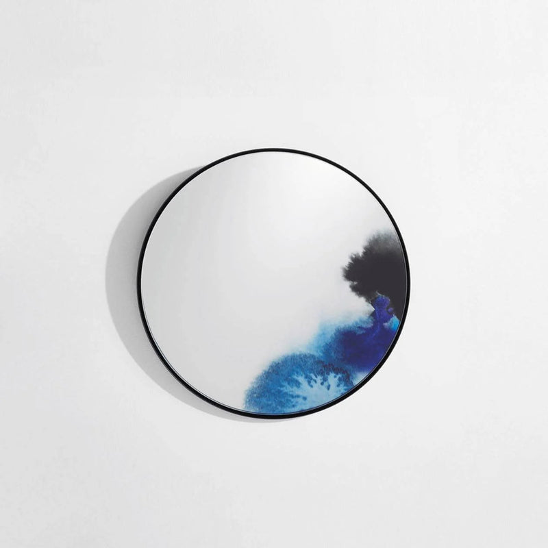 Miroir Francis Small Aquarelle Bleue de Constance Guisset - Petite Friture-The Woods Gallery