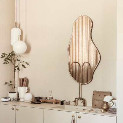 Miroir Pond Large Laiton de Trine Andersen - Ferm Living-The Woods Gallery