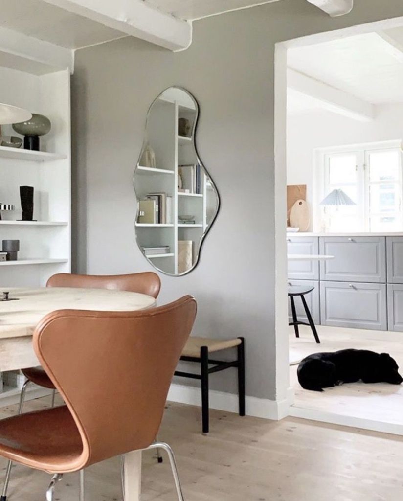 Pond Large Brass Mirror by Trine Andersen - Ferm Living Default Tit