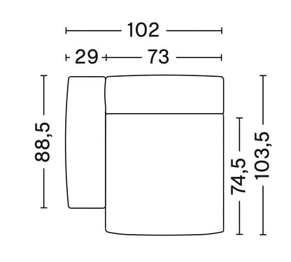 Module S1064 - canapé Mags Soft Low- accoudoir gauche - Hay-Catégorie de prix 1-Blanc-The Woods Gallery