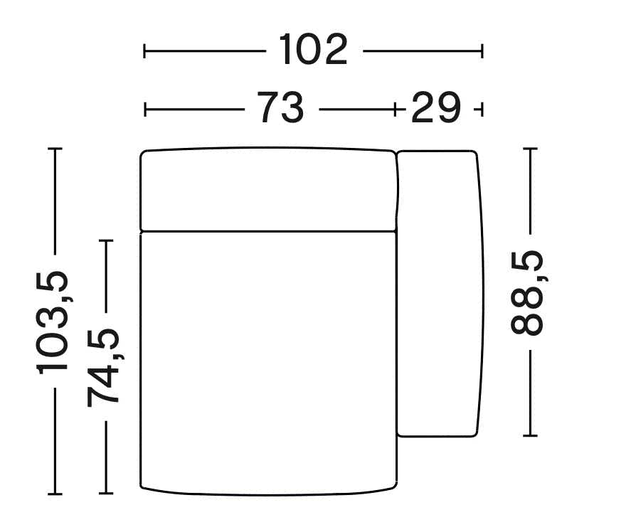 Module S1065 - canapé Mags Soft Low- accoudoir droit - Hay-Catégorie de prix 1-Blanc-The Woods Gallery