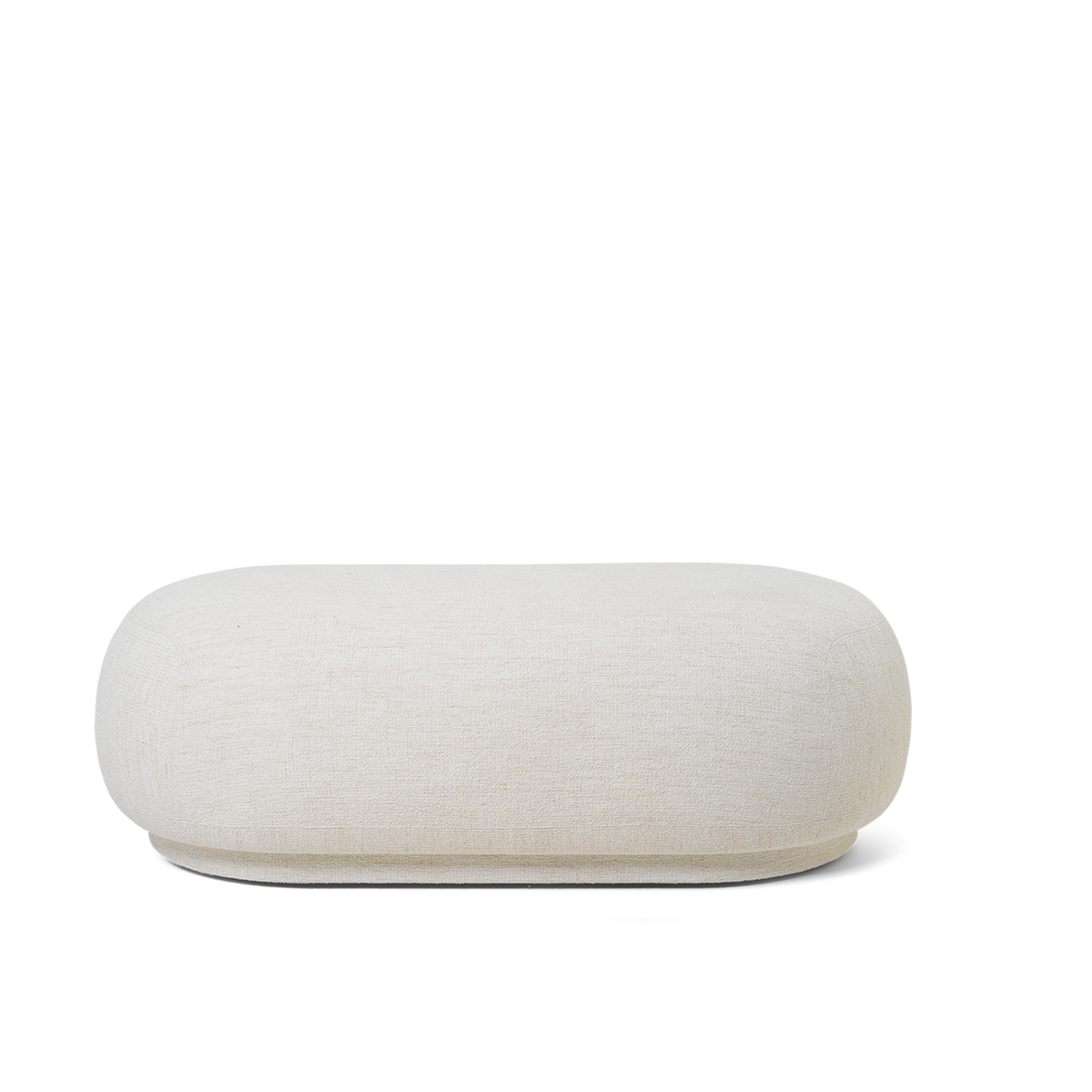 Ottoman Rico Boucle de Trine Andersen - Ferm Living-Blanc cassé-The Woods Gallery