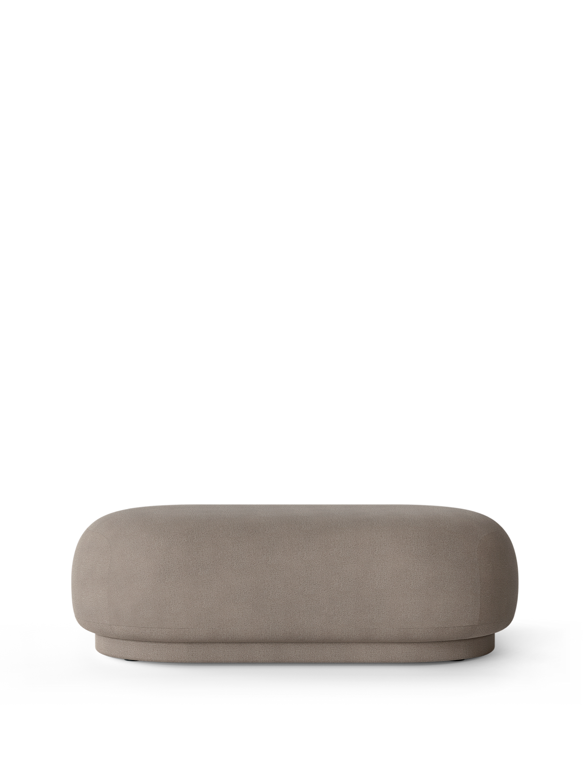 Ottoman Rico Brushed de Trine Andersen - Ferm Living-Gris Moyen-The Woods Gallery