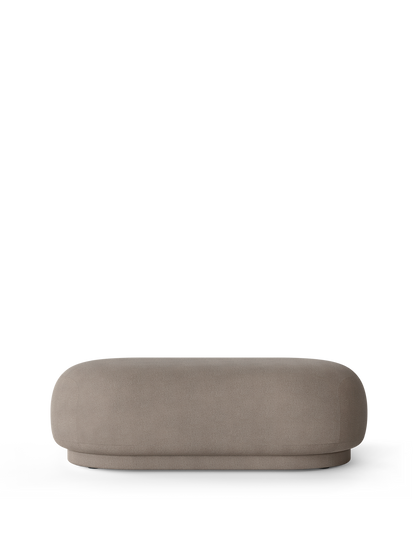 Ottoman Rico Brushed de Trine Andersen - Ferm Living-Gris Moyen-The Woods Gallery