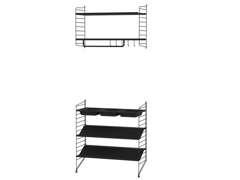 Pack Entrée Hallway B - String Furniture-Blanc-The Woods Gallery