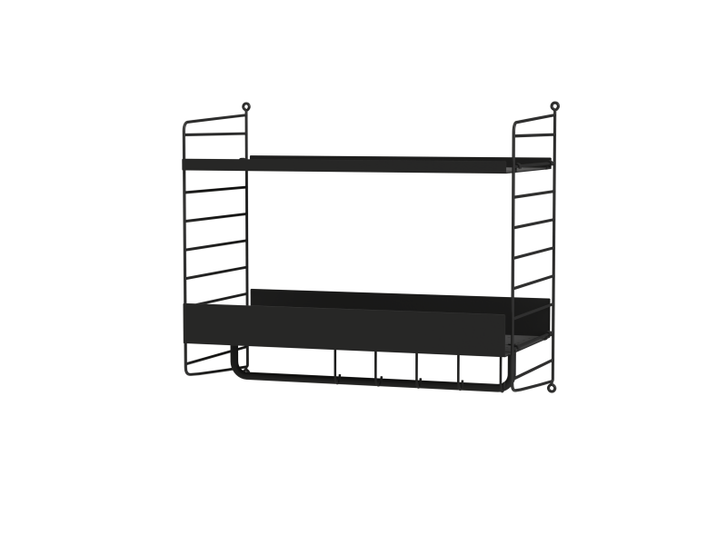 Pack Entrée Hallway G - String Furniture-Blanc-The Woods Gallery