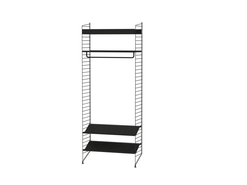 Pack Entrée Hallway L - String Furniture-Blanc-The Woods Gallery