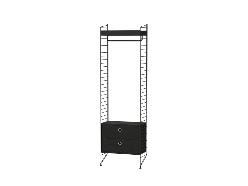 Pack Entrée Hallway M - String Furniture-Blanc-The Woods Gallery