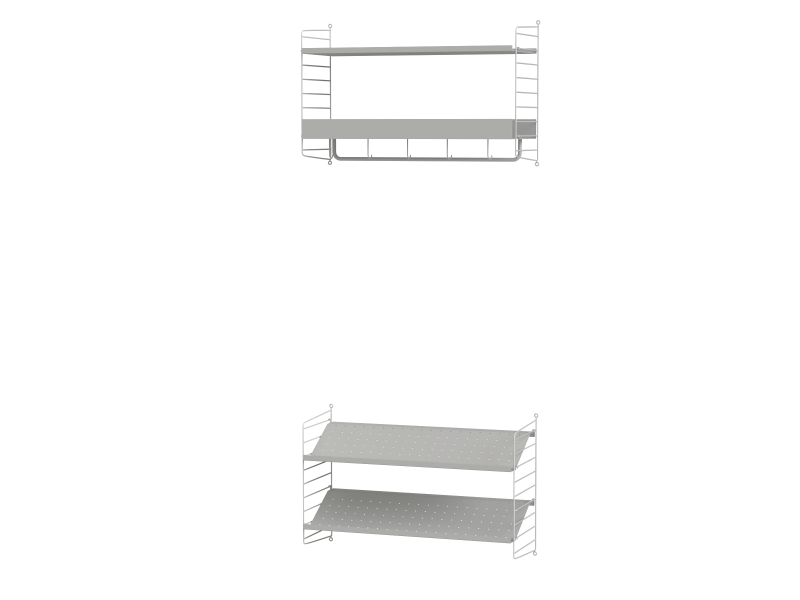 Pack Entrée Hallway Q - String Furniture-Blanc-The Woods Gallery