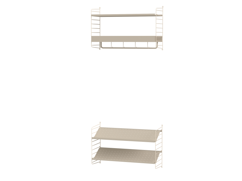Pack Entrée Hallway Q - String Furniture-Blanc-The Woods Gallery