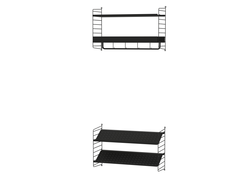 Pack Entrée Hallway Q - String Furniture-Blanc-The Woods Gallery