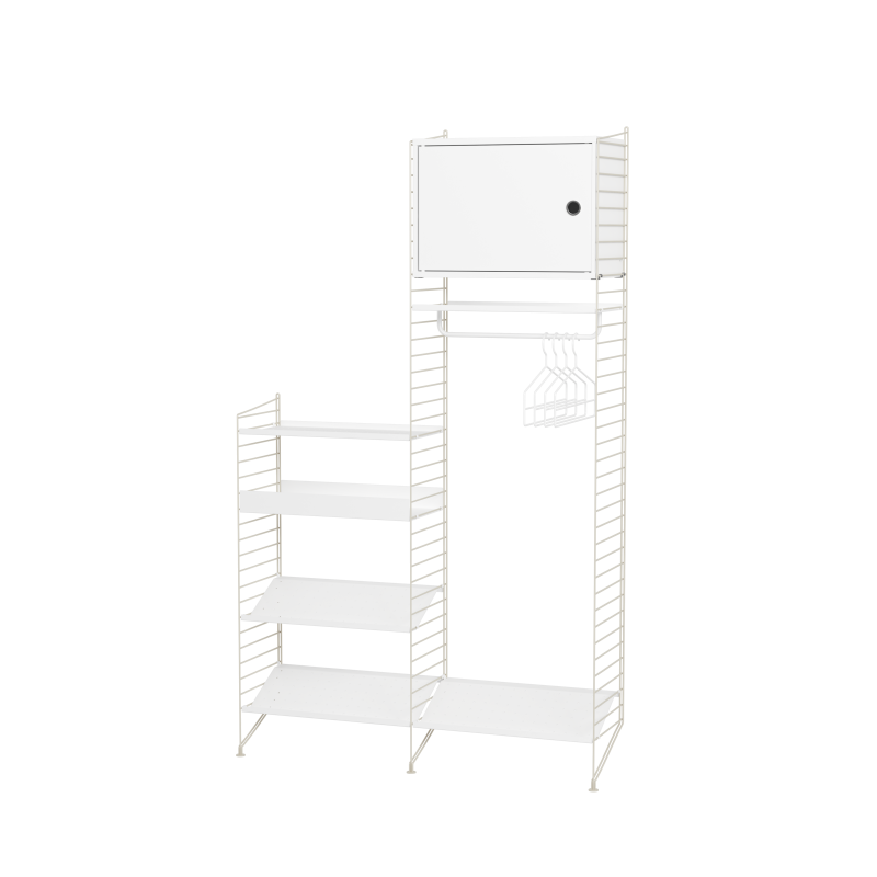 Pack Entrée Hallway U - String Furniture-Blanc-The Woods Gallery