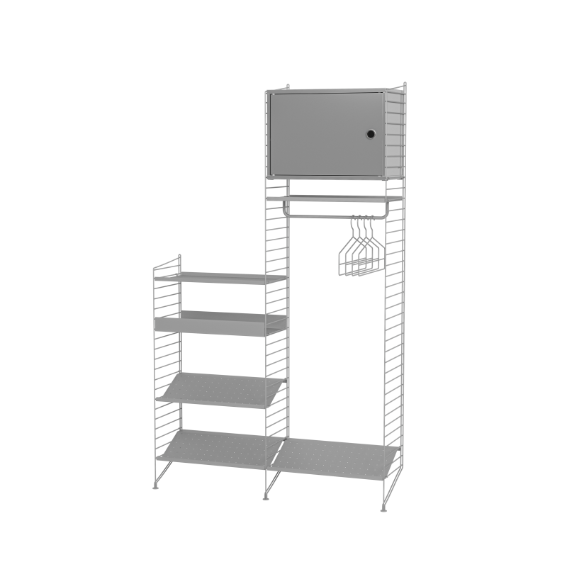 Pack Entrée Hallway U - String Furniture-Blanc-The Woods Gallery