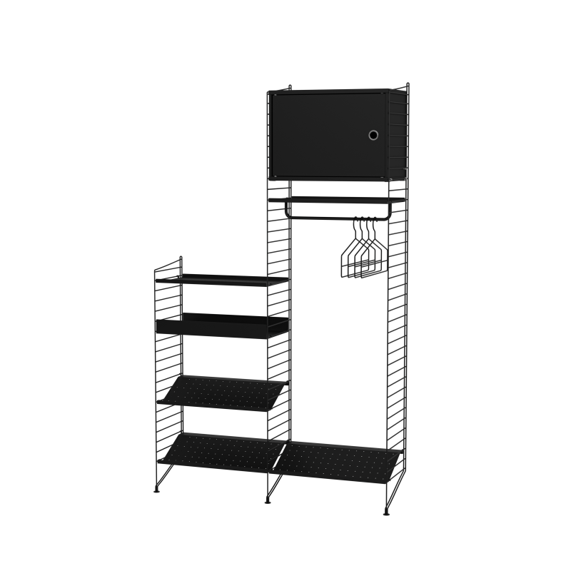 Pack Entrée Hallway U - String Furniture-Blanc-The Woods Gallery