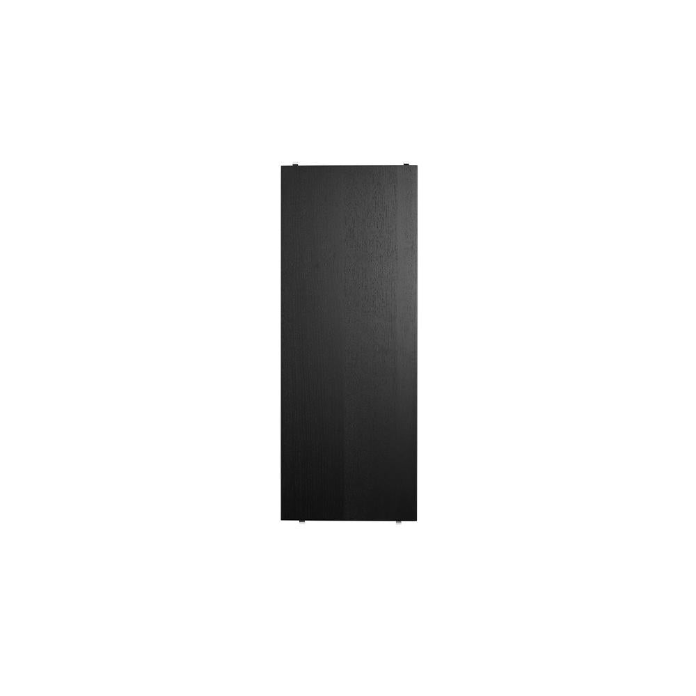 Pack de 3 Étagères - String Furniture-78x30cm-Frêne teinté noir-The Woods Gallery