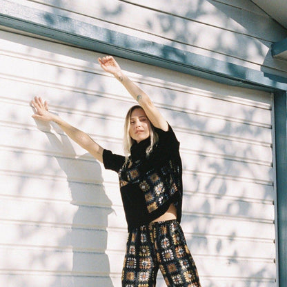 Pantalon en velours imprimé - The Woods-Medium-The Woods Gallery