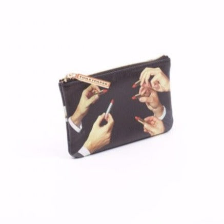 Petite pochette zippée Black Lipsticks de ToiletPaper - Seletti-The Woods Gallery