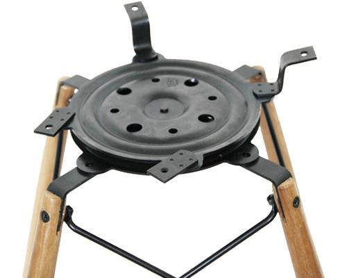 Piètement base Rotatif en chêne clair pour chaises en fibre de verre Eames