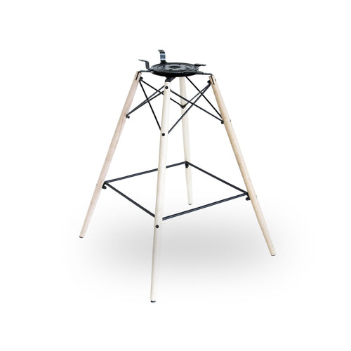 Piètement base Tabouret Rotatif Chêne pour chaises en fibre de verre Eames