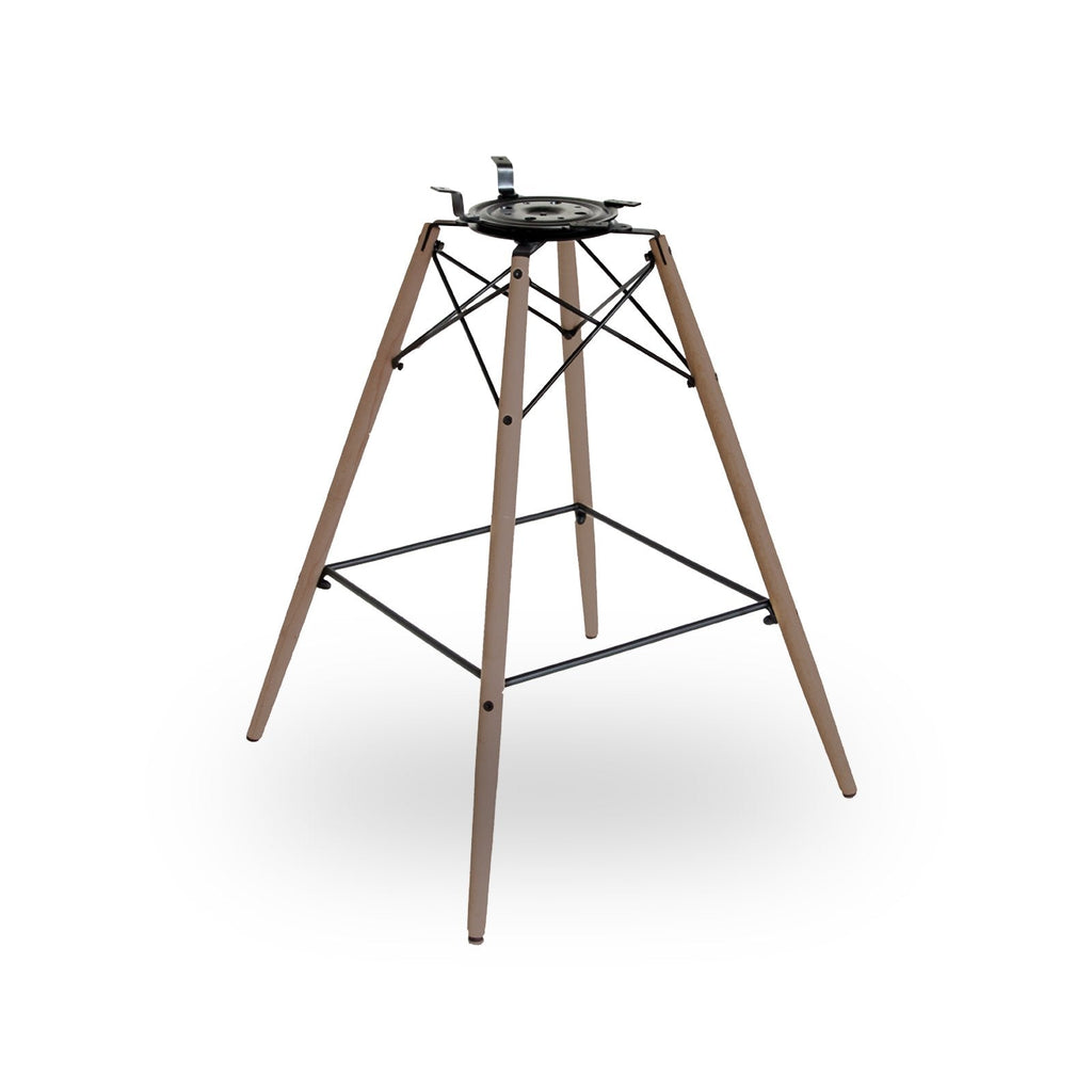 Piètement d’occasion base Tabouret Rotatif Hêtre pour chaises en fibre de verre Eames-The Woods Gallery