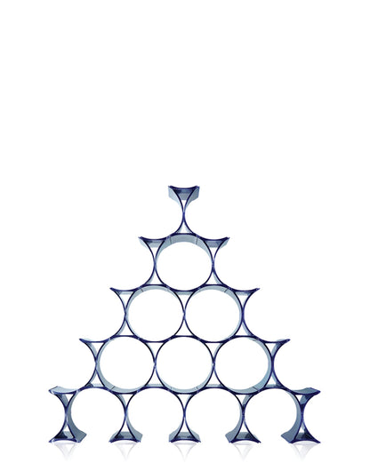 Porte bouteille Infinity de Ron Arad - Kartell-Bleu-The Woods Gallery