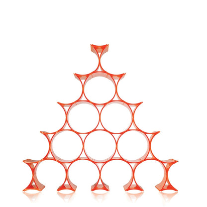 Porte bouteille Infinity de Ron Arad - Kartell-Orange-The Woods Gallery