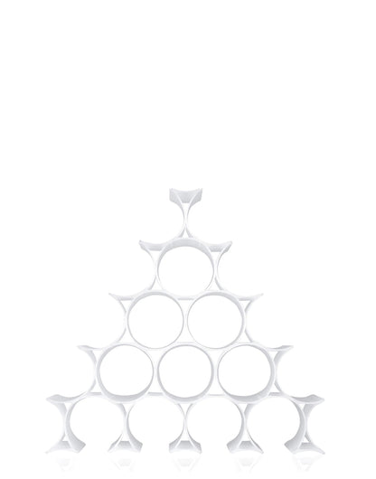 Porte bouteille Infinity de Ron Arad - Kartell-blanc-The Woods Gallery