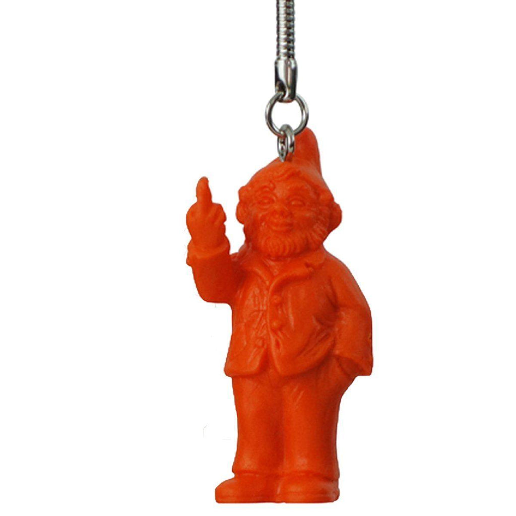 Porte clé Sponti to go de Ottmar Hörl - Nain de jardin doigt d'honneur-vert-The Woods Gallery