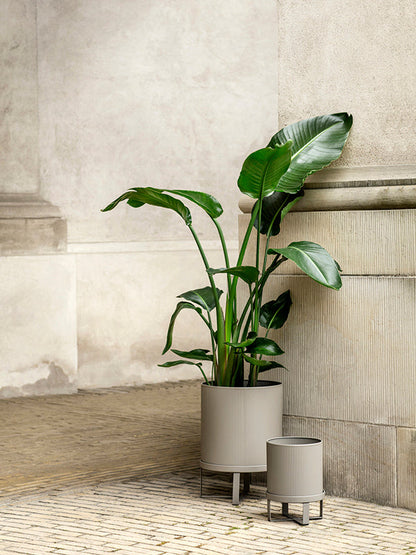 Pot de fleurs Bau - Ferm Living-Large-Vert foncé-The Woods Gallery