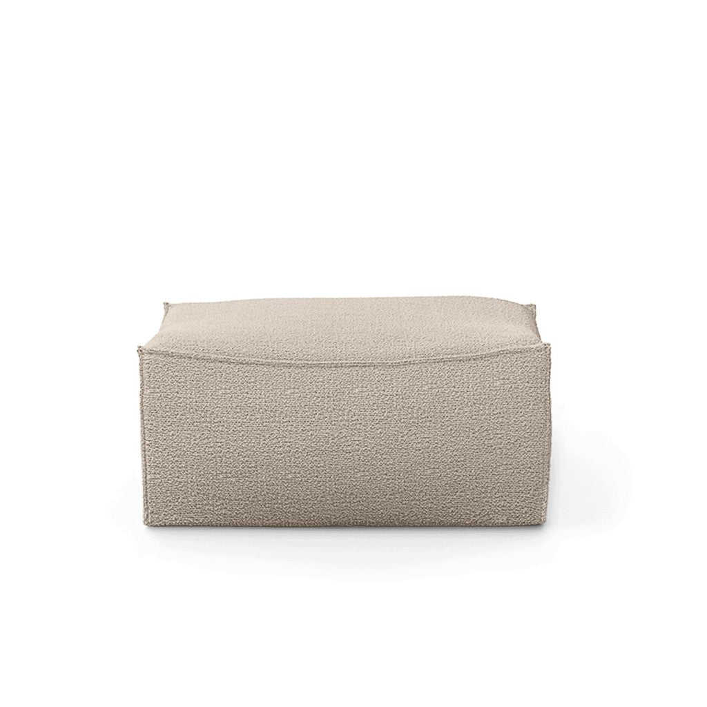 Pouf rectangulaire Catena / Small - Ferm Living-Beige-Wool Boucle-The Woods Gallery