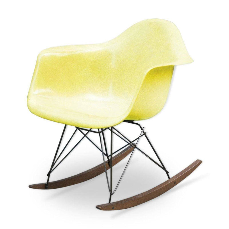 Rocking chair Lemon Yellow de Charles & Ray Eames - Herman Miller - Vintage-The Woods Gallery