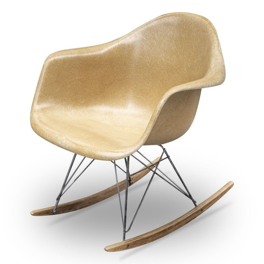 Rocking chair Ochre Light de Charles & Ray Eames - Herman Miller - Vintage-The Woods Gallery