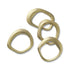 Ronds de serviette en laiton doré Flow (lot de 4) - Ferm Living-Laiton-The Woods Gallery