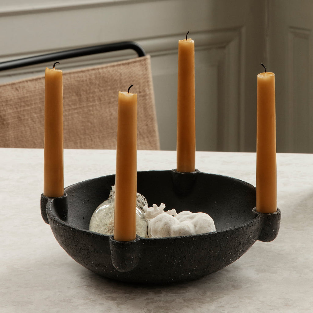 Sachet de 8 bougies Dipped Candles - Ferm Living-8 bougies Rose-The Woods Gallery