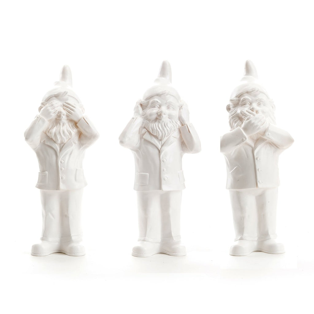 Sculpture Bearers of Secrets (Pack de 3) de Ottmar Hörl - Pack gardiens des secrets-blanc-The Woods Gallery