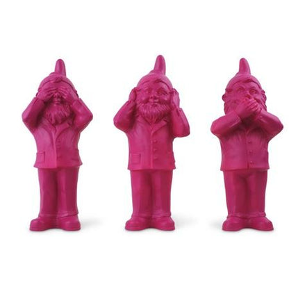 Sculpture Bearers of Secrets (Pack de 3) de Ottmar Hörl - Pack gardiens des secrets-rose-The Woods Gallery