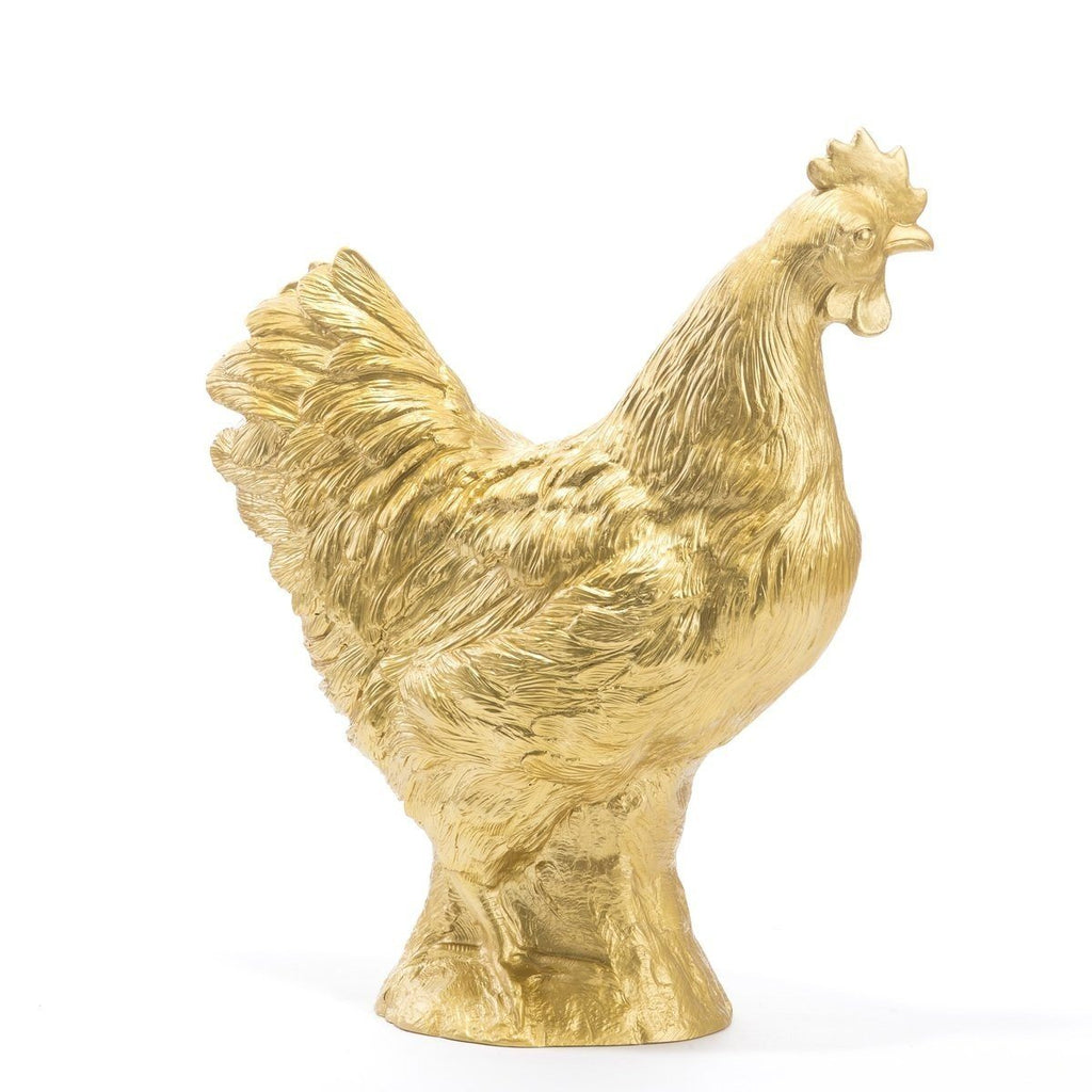 Sculpture Hen, Poule de Ottmar Hörl-Or-Unsigned-The Woods Gallery