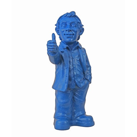 Sculpture Optimiste d'Ottmar Hörl-Bleu-Signé à la main par l'artiste-The Woods Gallery