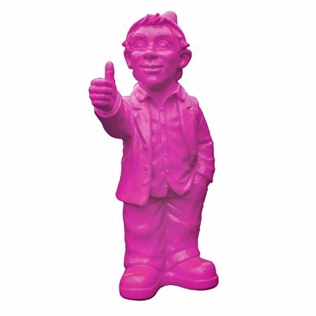 Sculpture Optimiste d'Ottmar Hörl-Jaune-Signé à la main par l'artiste-The Woods Gallery