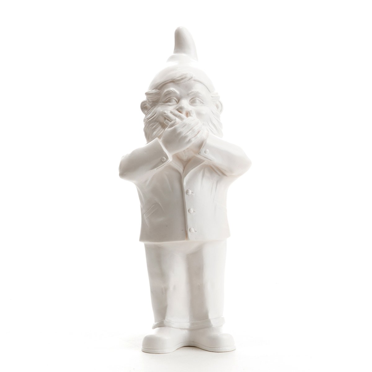 Sponti sculpture (Activist) - garden gnome middle finger / Fuck - O