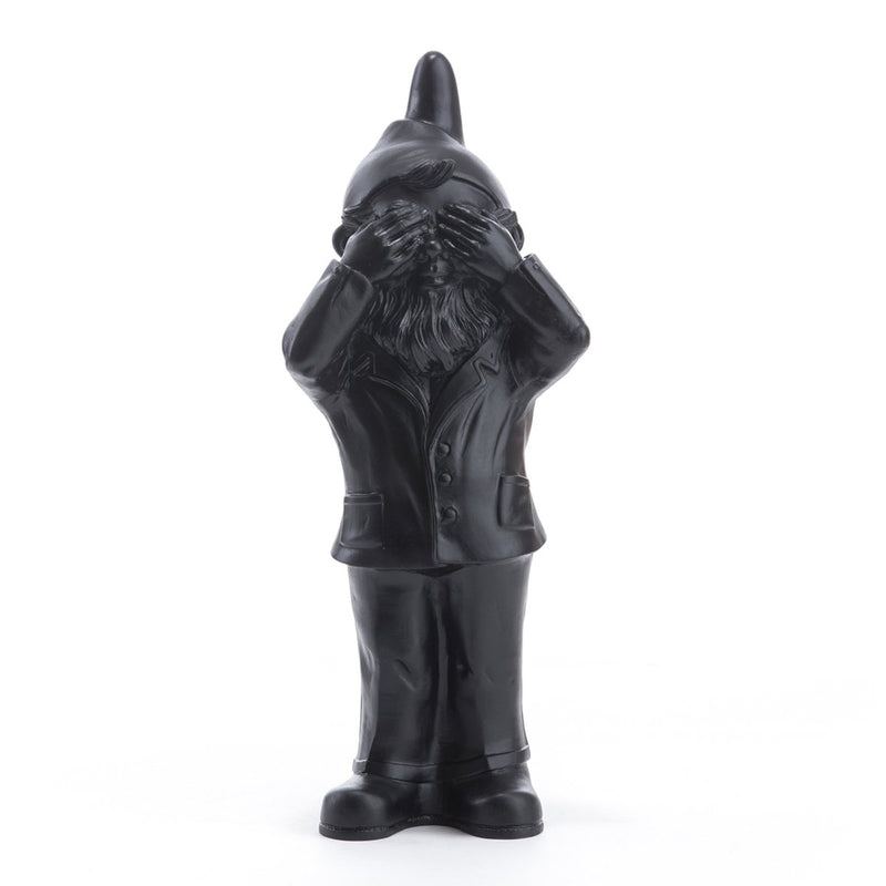 Sculpture See Nothing de Ottmar Hörl - Nain de jardin - See Nothing-rouge-Sans Signature-The Woods Gallery