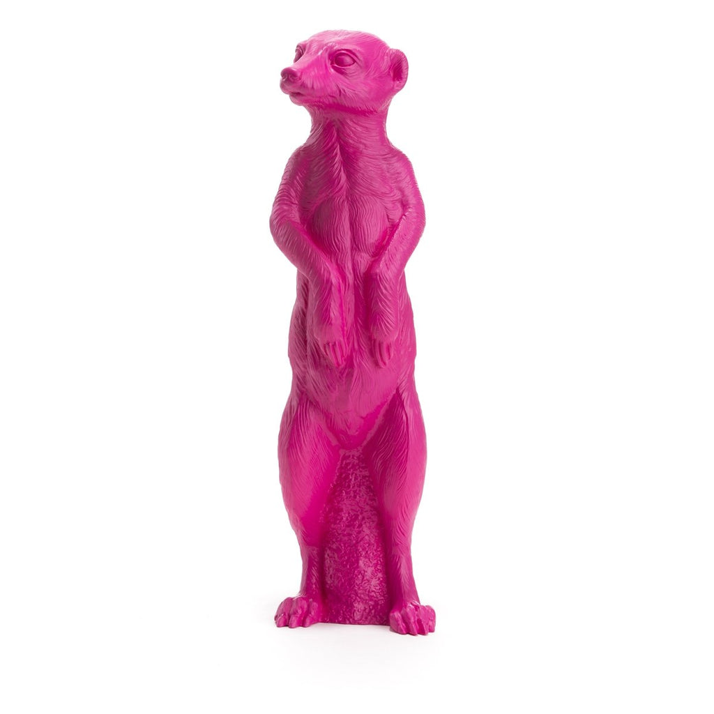 Sculpture Suricate de Ottmar Hörl - Suricate-rose-Sans Signature-The Woods Gallery