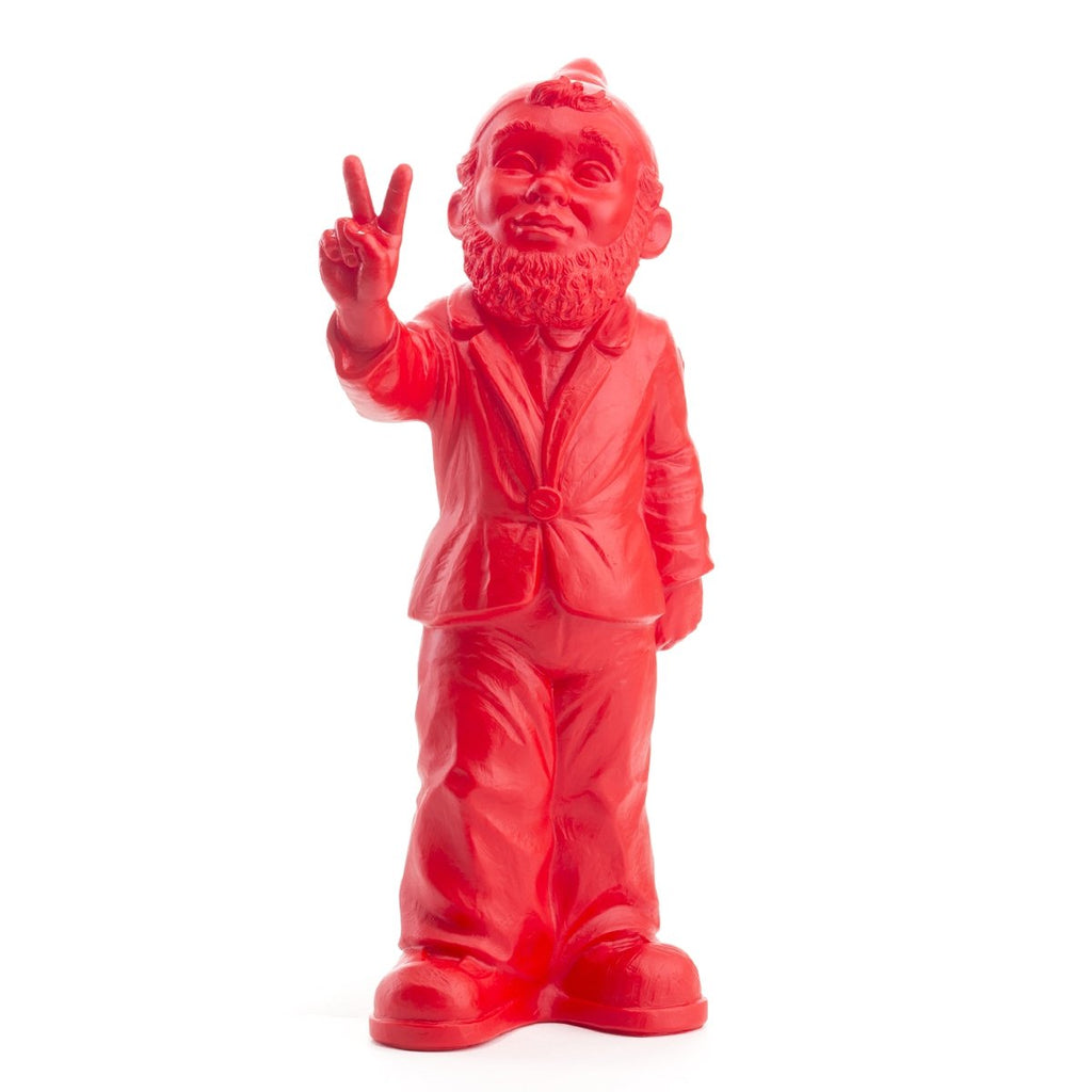 Sculpture Victory de Ottmar Hörl - Nain de jardin - Victoire-argent-Sans Signature-The Woods Gallery