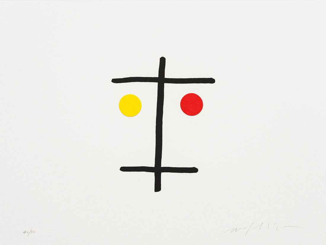 Sérigraphie I Volti, Tre par Mimmo Paladino - Danese Milano-The Woods Gallery