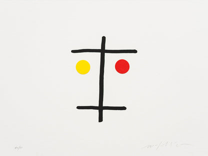 Sérigraphie I Volti, Tre par Mimmo Paladino - Danese Milano-The Woods Gallery