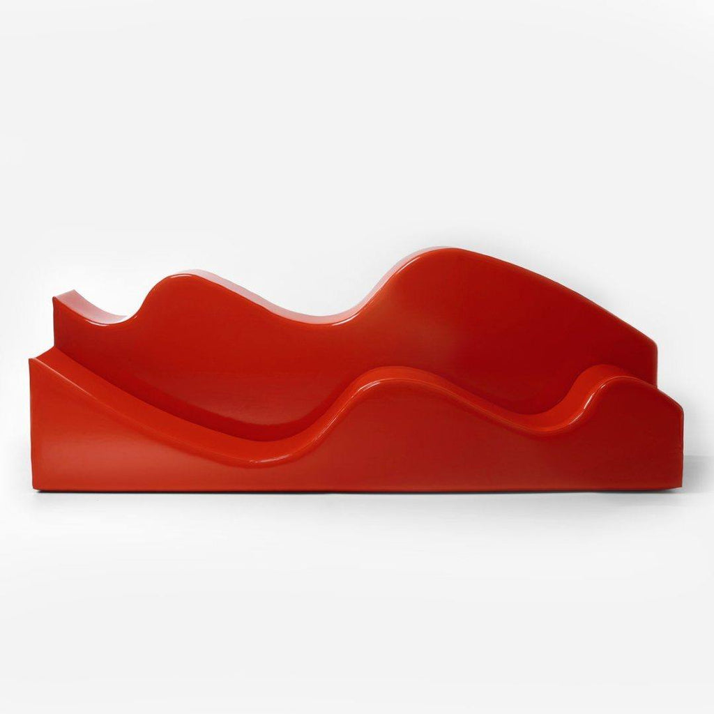 Sofa Superonda de Archizoom Associati / L 240 cm - Poltronova-Rouge-The Woods Gallery