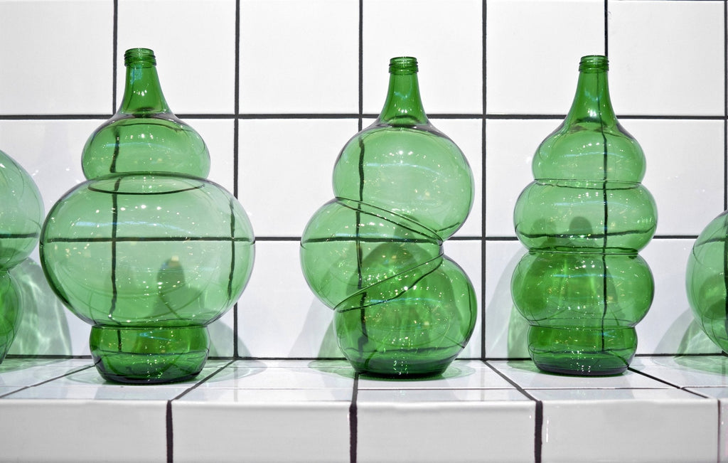 Soliflore en bouteille soufflée Klaas Kuiken-M11-The Woods Gallery
