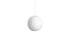 Suspension "Ball Crisscross Bubble Pendant" de George Nelson - Hay-suspension vue de face sur fond blanc-The Woods Gallery