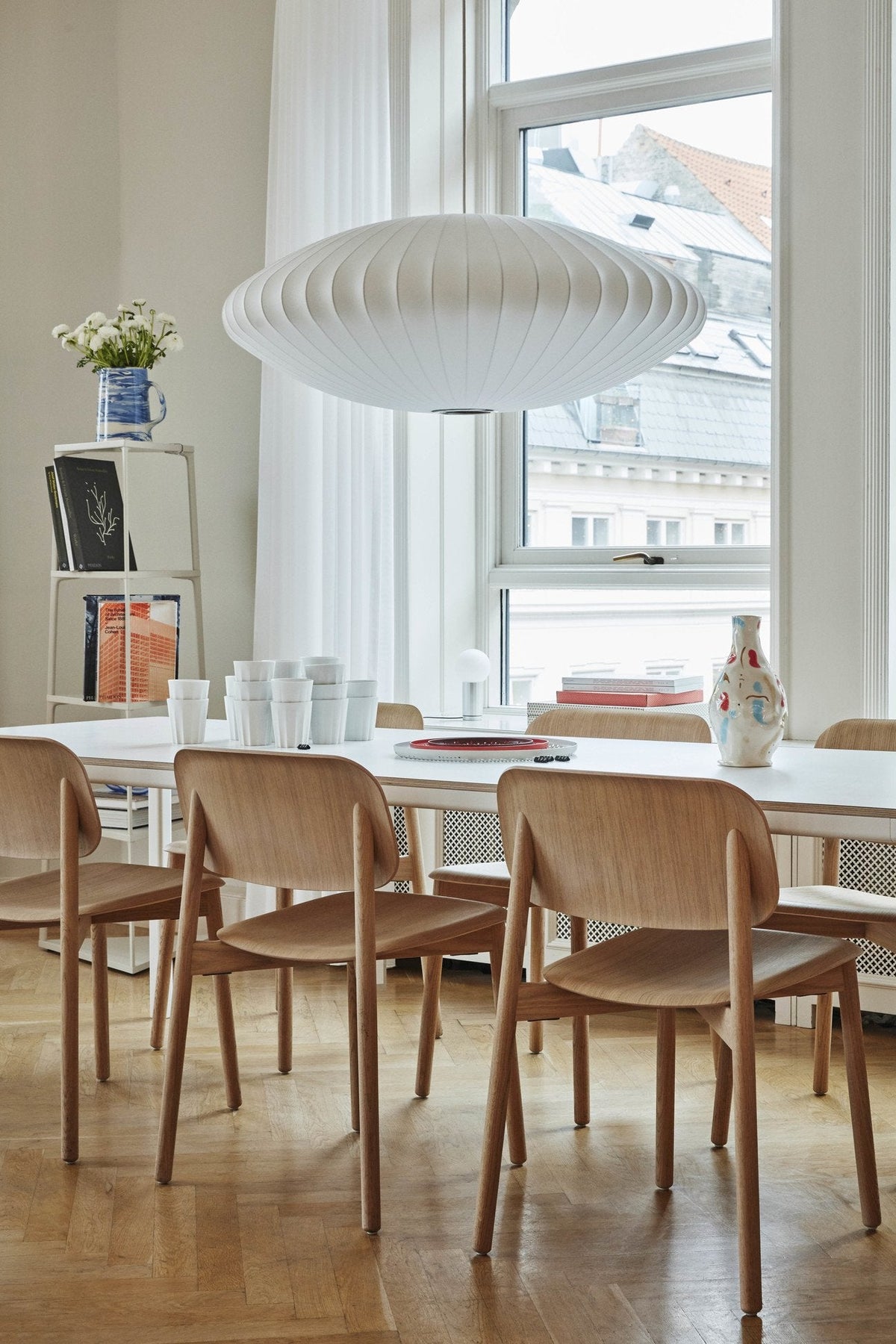 Suspension "Saucer Bubble Pendant" de George Nelson - Hay-au-dessus d&
