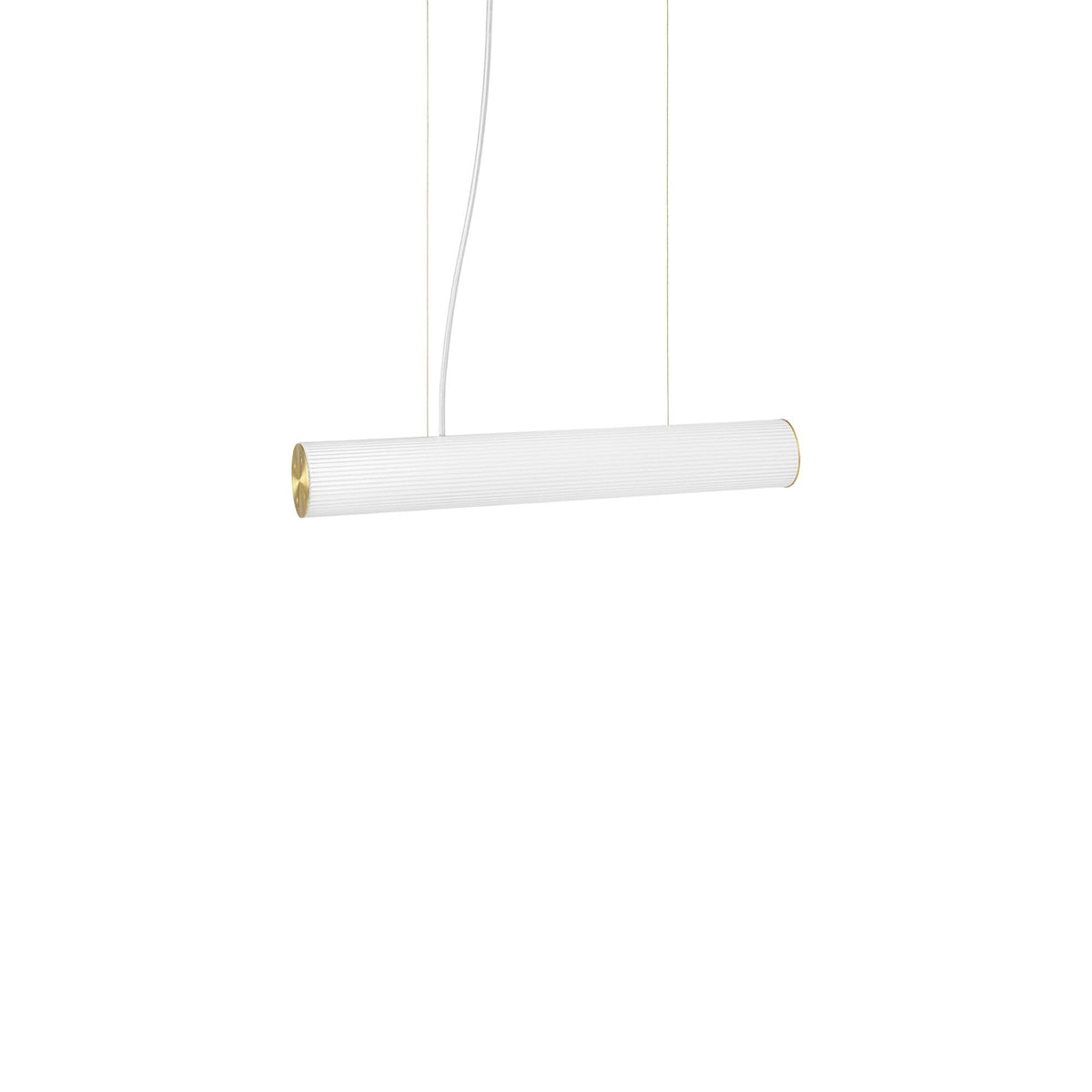 Suspension Vuelta de Trine Andersen - Ferm Living-Blanc-Laiton-Ø 8,4 x H 100 cm-The Woods Gallery